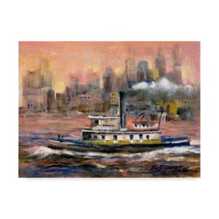 Trademark Fine Art Hall Groat Ii 'East River, New York City' Canvas Art, 24x32 ALI35525-C2432GG